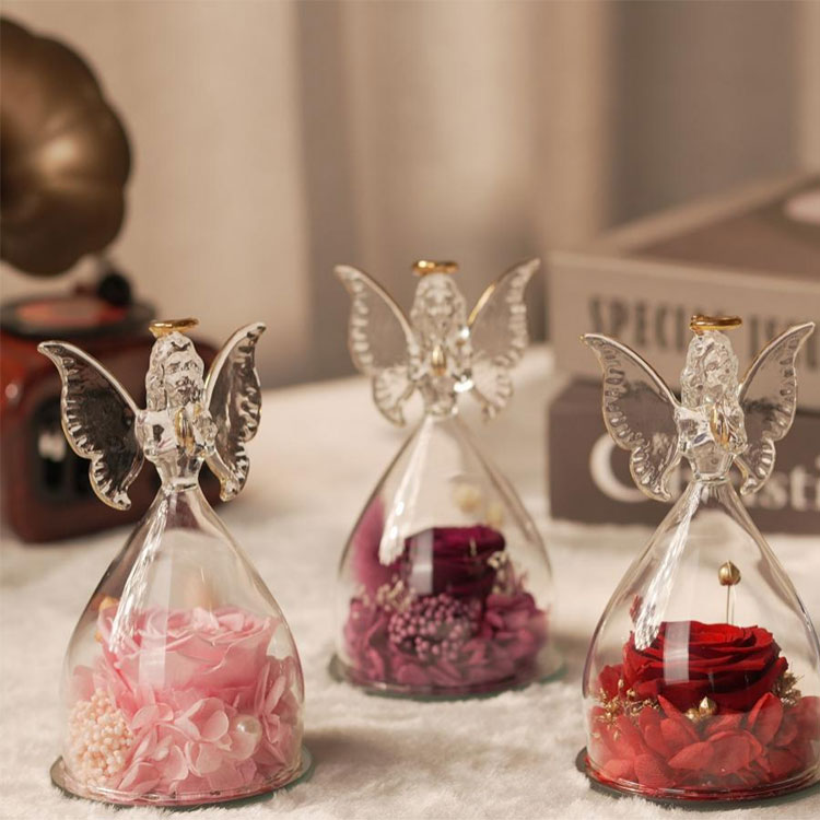 Шыны періштесі консервіленген гүлдер