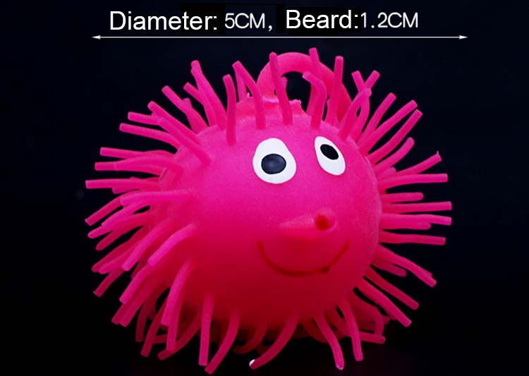 flash hedgehog fluffy ball size