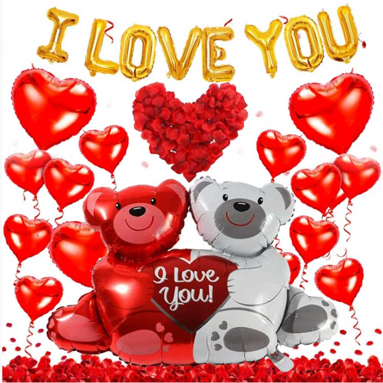 Валентин күні фольга шарлары